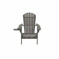 Bold Fontier 35 x 32 x 28 in. Foldable Adirondack Chair with Cup Holder, Dark Gray BO3276139